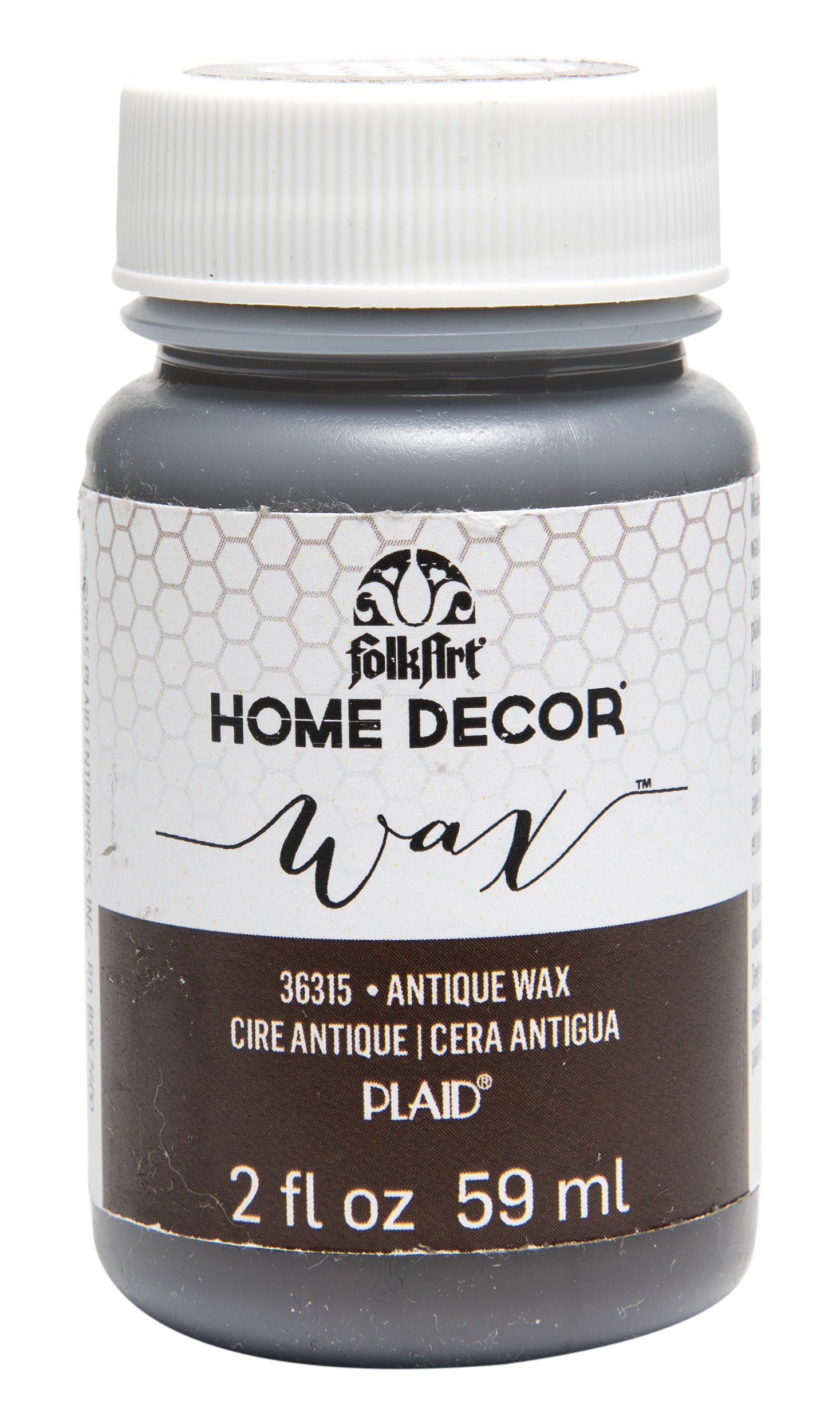 FolkArt 36315 Home Decor Chalk Furniture & Craft Paint in Assorted Colors, 2 ounce, Antique Wax