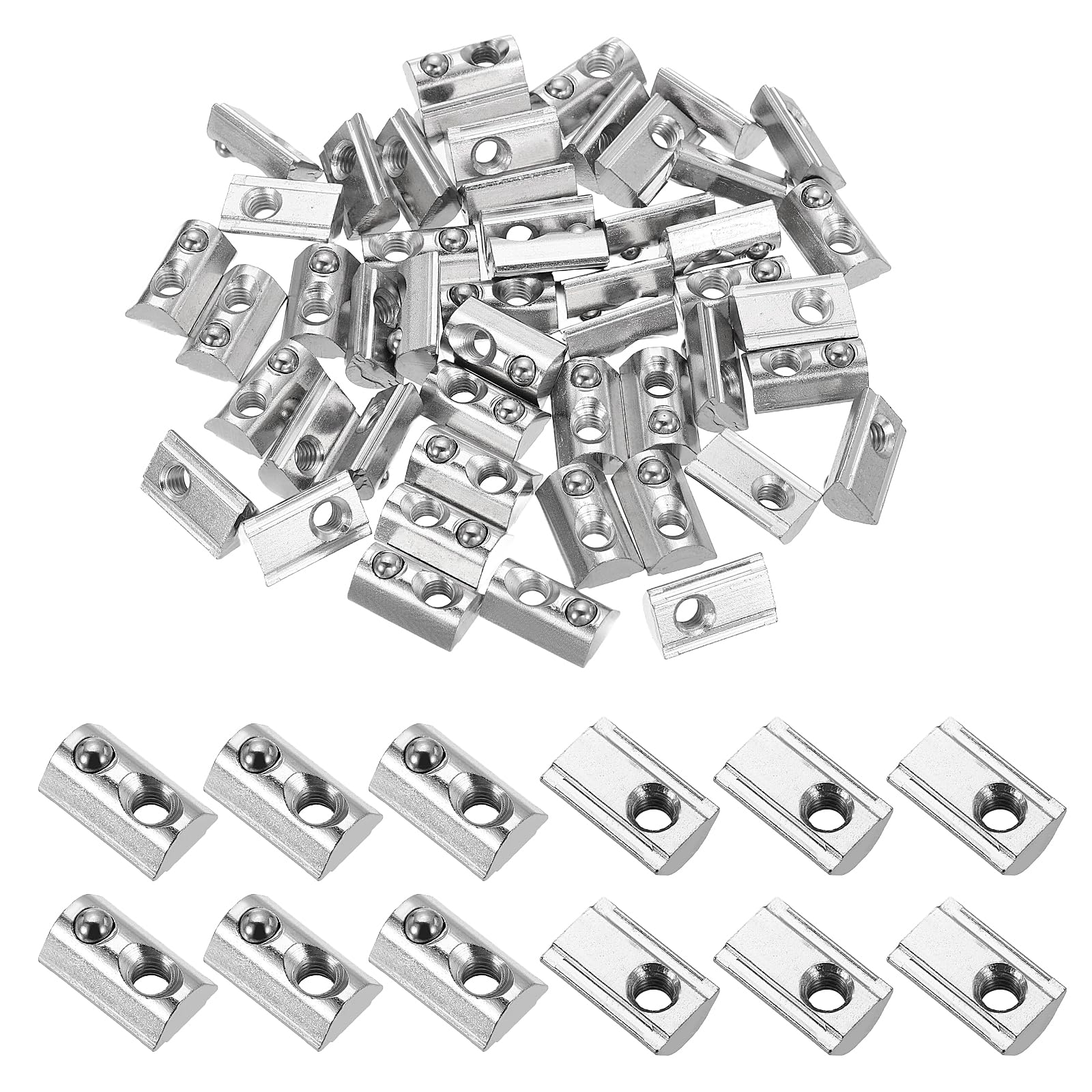 PATIKIL M6 Half Round Roll in Spring t Nuts
