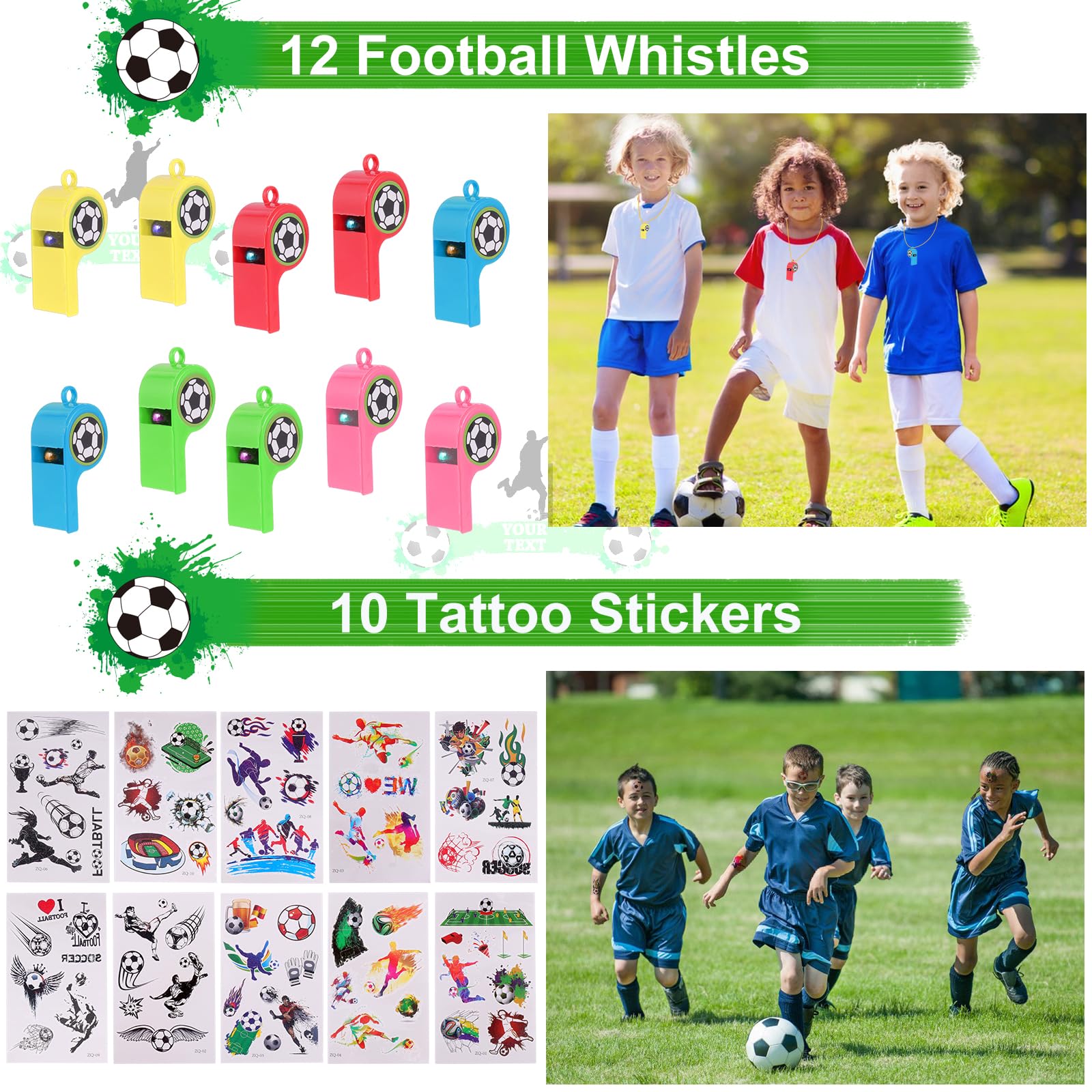 MOSTFUN 72 Pieces Football Gadget Birthday Children's