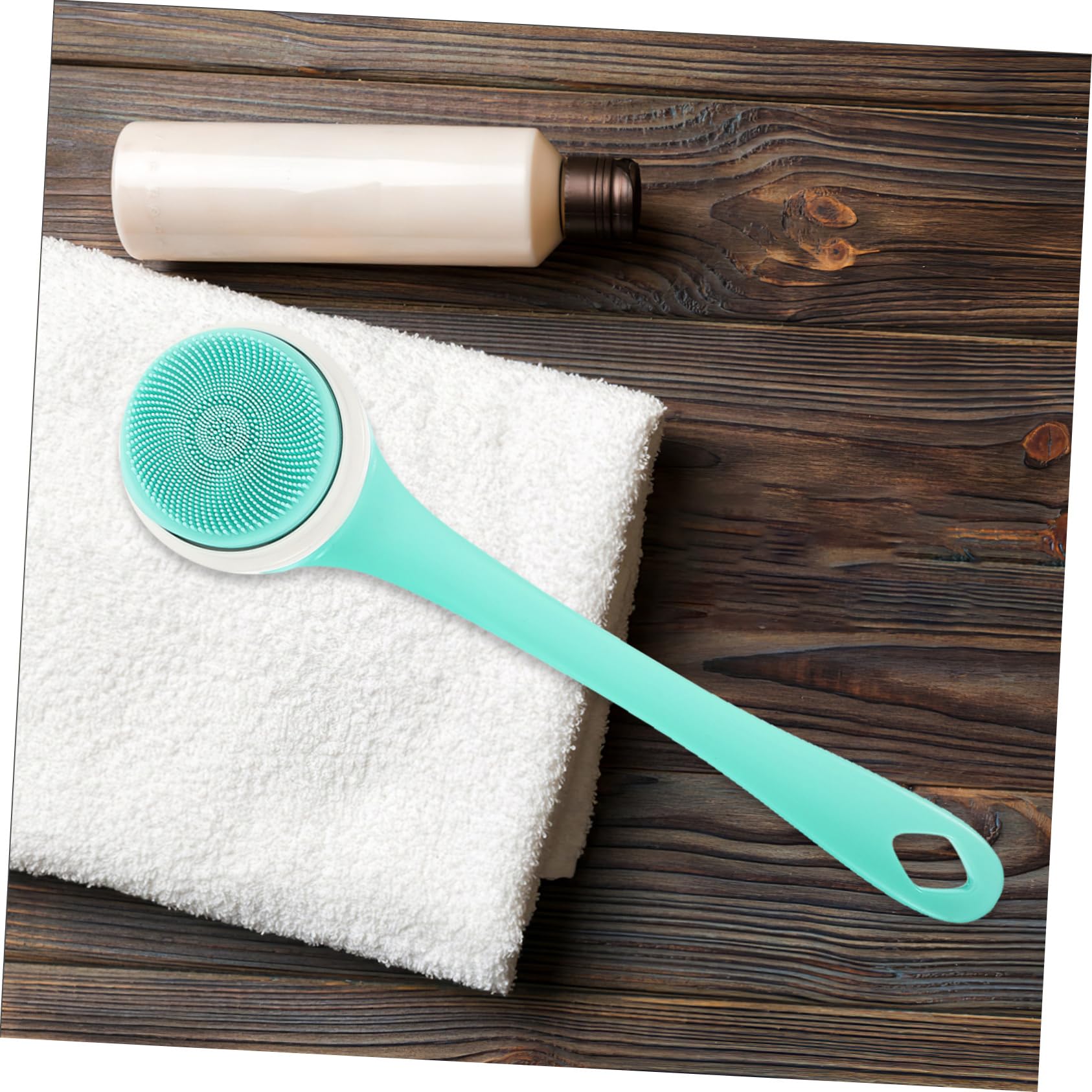 Cepillo De Baño Eléctrico Cepillo Corporal De Silicona Para Ducha Exfoliante Corporal Reutilizable Para Limpieza De Espalda Baño o Ducha