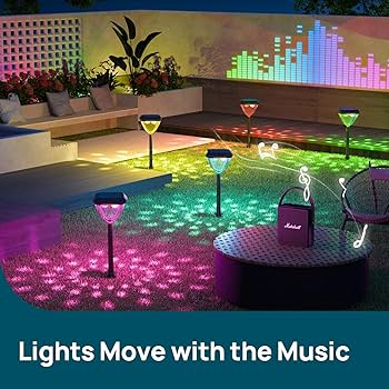 Linkind Smart Solar Pathway Lights SP6, in-App Pattern Switching