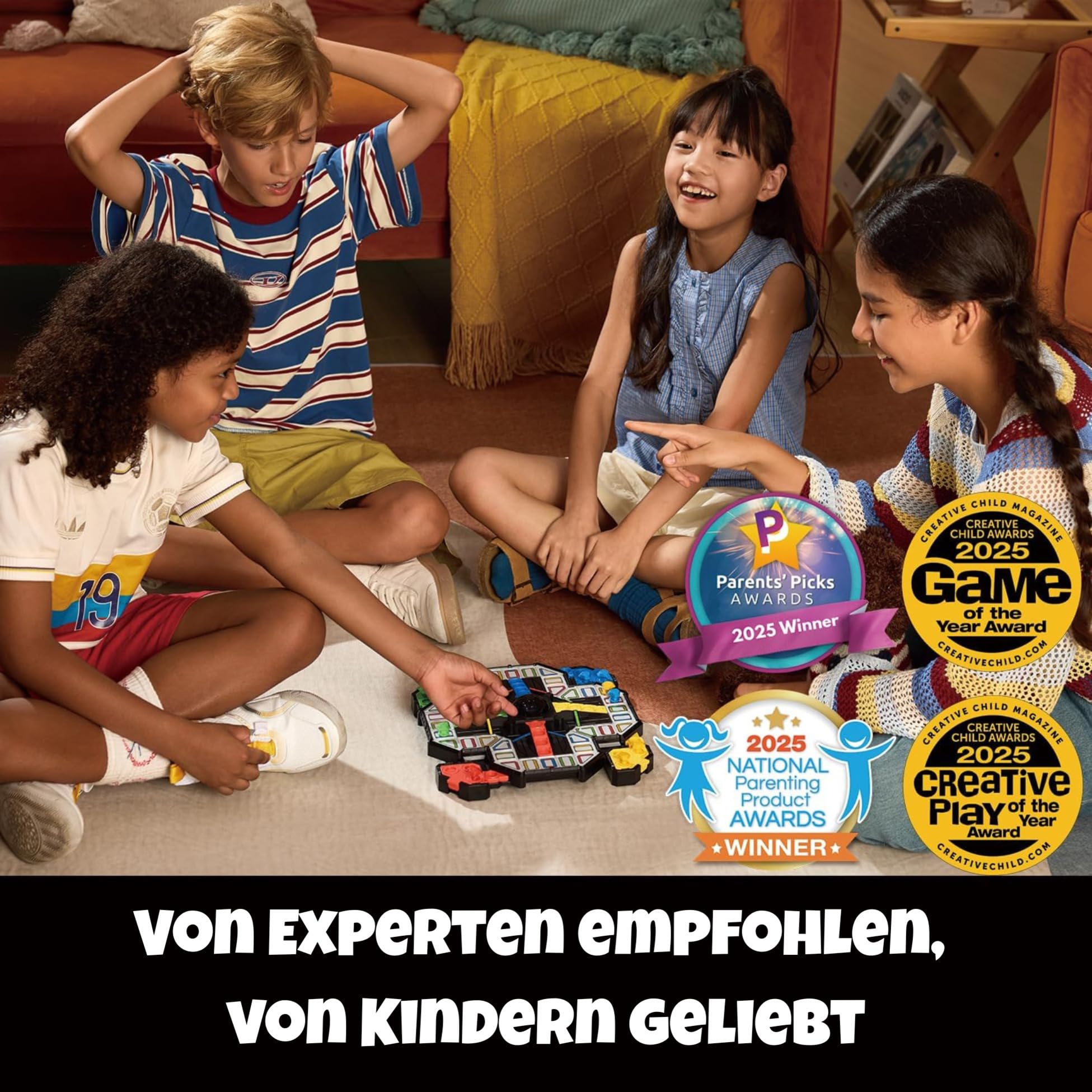 GiiKER Super Ludo - Elektronisches Würfelspiel - Schlanker Mensch - Interaktives Spiel mit Lichteffekten - Familie & Kinderspiel - Geburtstagsgeschenk für Kinder