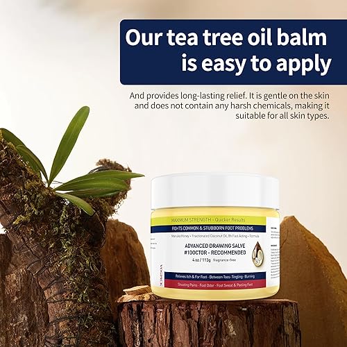 Miniatura 5 de Manuka Honey Tea Tree Antifungal Cream, Itchy Feet Relief, Jock Itch, Foot Odor, Balls Ringworm, Psoriasis, Eczema, Rash, Dry Cracked Heels,