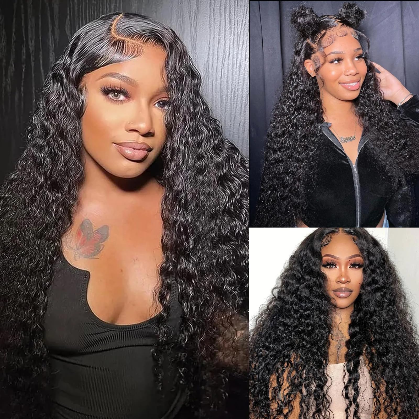 36 Inch Long Wigs Loose Deep Wave Wig Human Hair Lace Front Wigs