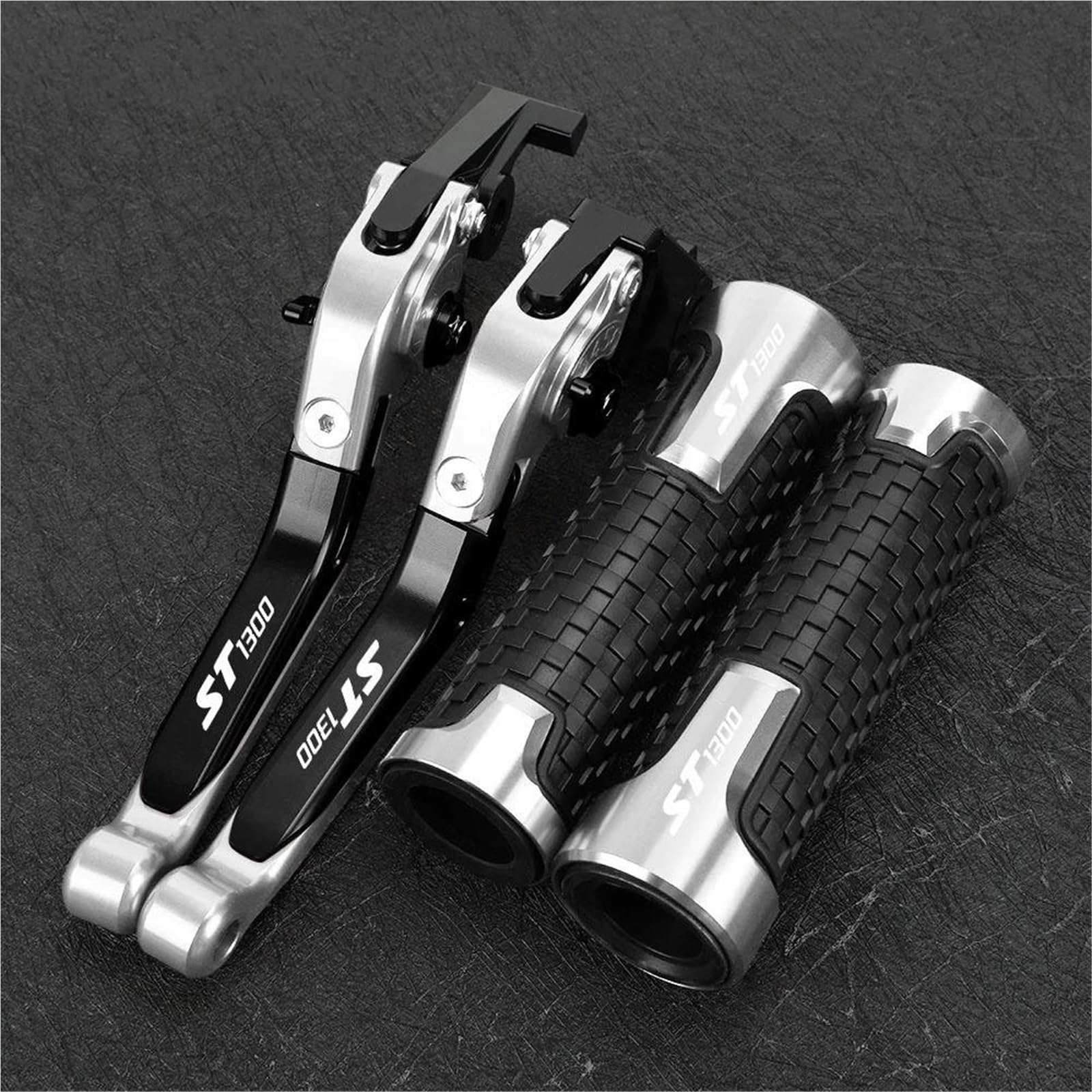 Tgvselpj Black3 Motorcycle Part 7/8" 22Mm Folding Extendable Brake Clutch Levers Motorcycle Accessories Parts Adjustable Handle For H-Onda St1300 St 1300 2008-2012(Black3)
