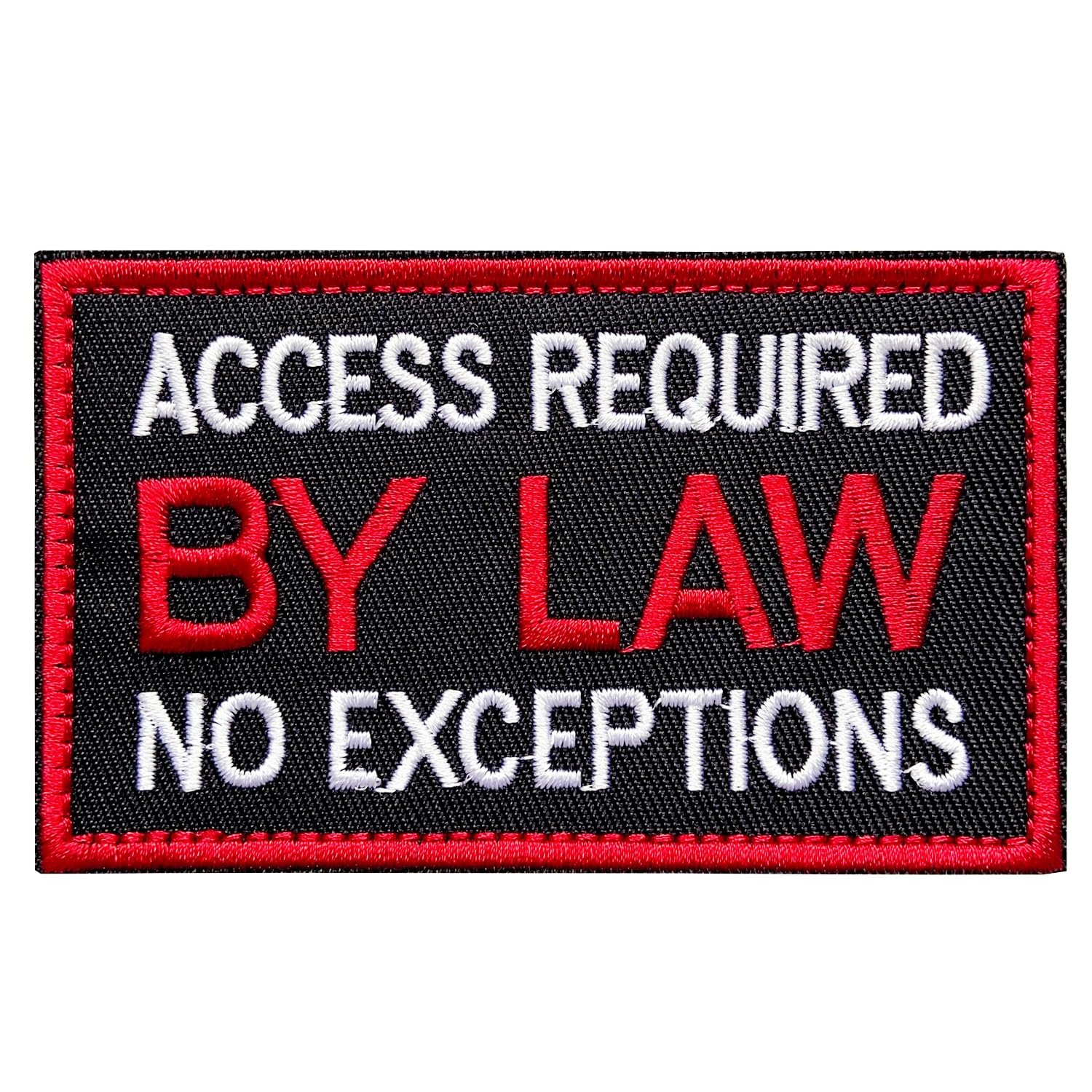 Service Dog Patches Access Required by Law No Exceptions Patch Tactical Badge Hook & Loop Fastener Patch 10 * 6cm/3.9 * 2.3in (by)