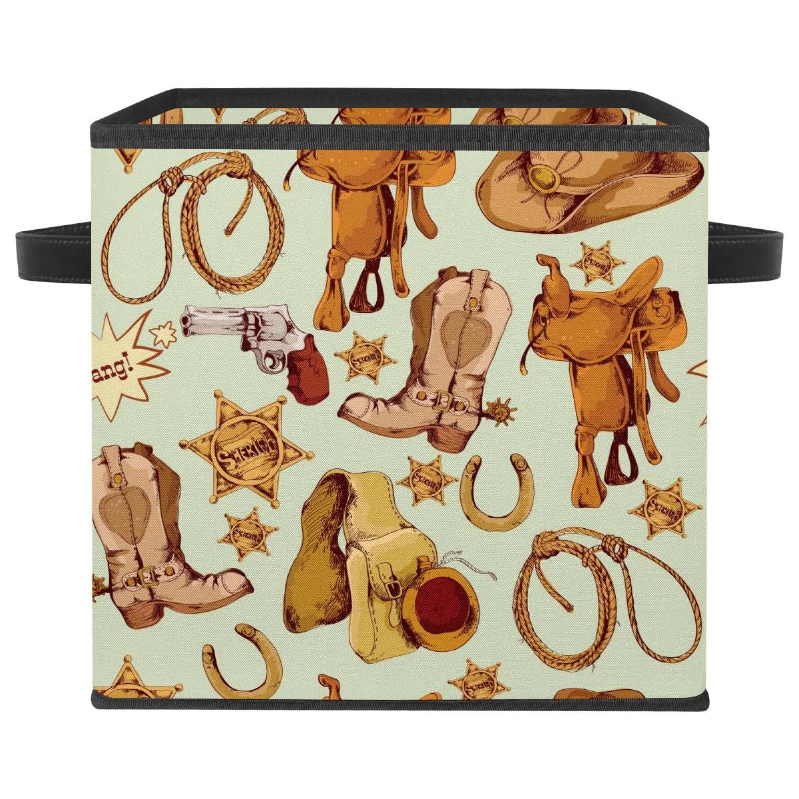 Boîte de rangement pliable en tissu cube pour jouets et placard