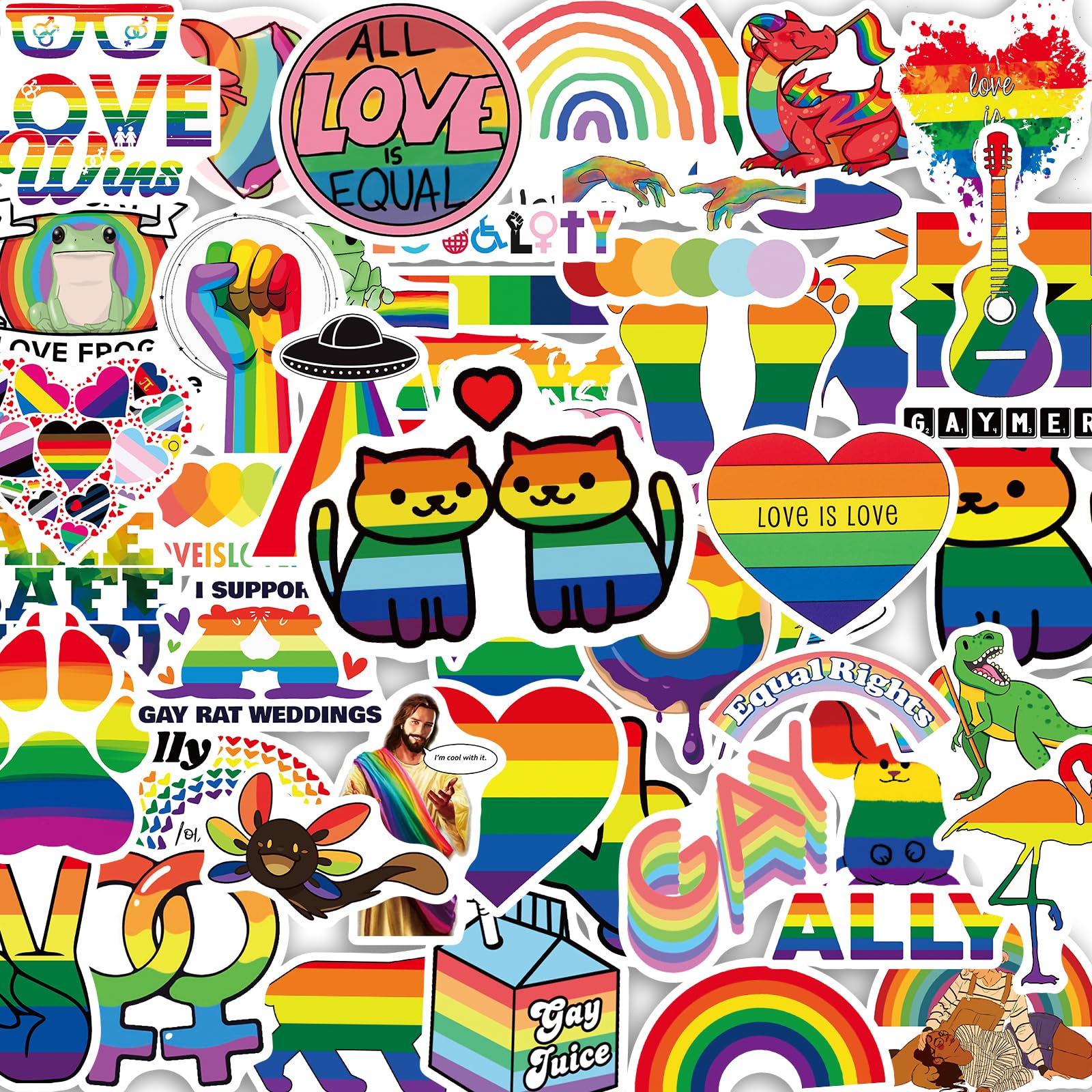 50 szt. naklejek LGBTQ tęcza lesbijka panseksualna biseksualna transseksualna naklejka na butelki z wodą laptopa graffiti naklejki winylowe naklejka gitarowa