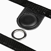 Vista 2 de Bolsillos magnéticos de borrado en seco (paquete de 6) – Retrato – Fundas de bolsillo negras de borrado en seco, soportes para boletos de tienda