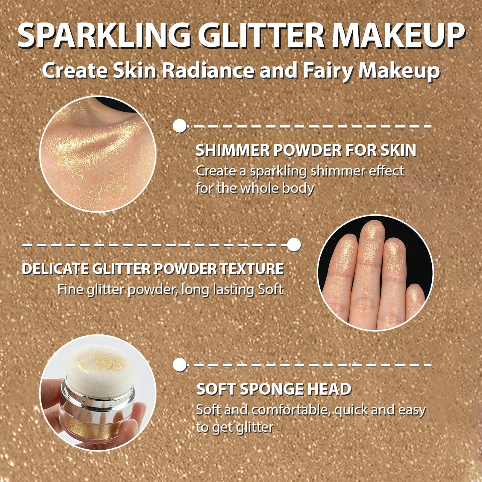 Body Shimmer Powder Glitter Highlighter Makeup