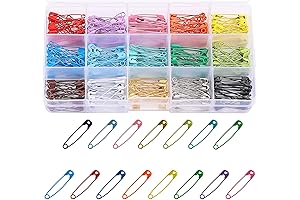 300 Pcs Colorful Safety Pins for Crafts, Sewing & Jewelry Making