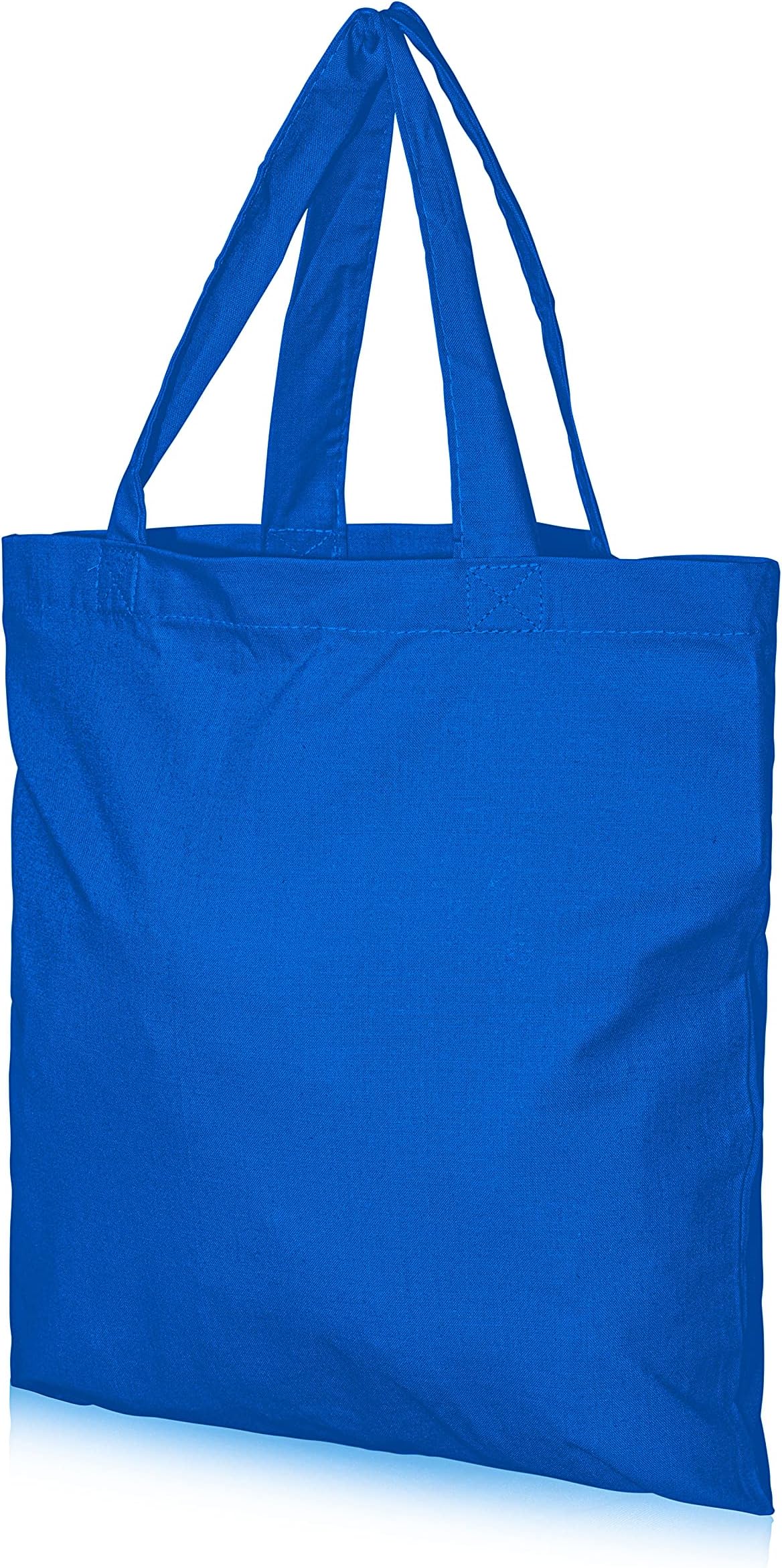 IMFAAPlain Small (30x30+30) Cm 100% Cotton Canvas Reusable Tote Shopping/Kids Party Bags for Painting and Printing in Multi-Colours