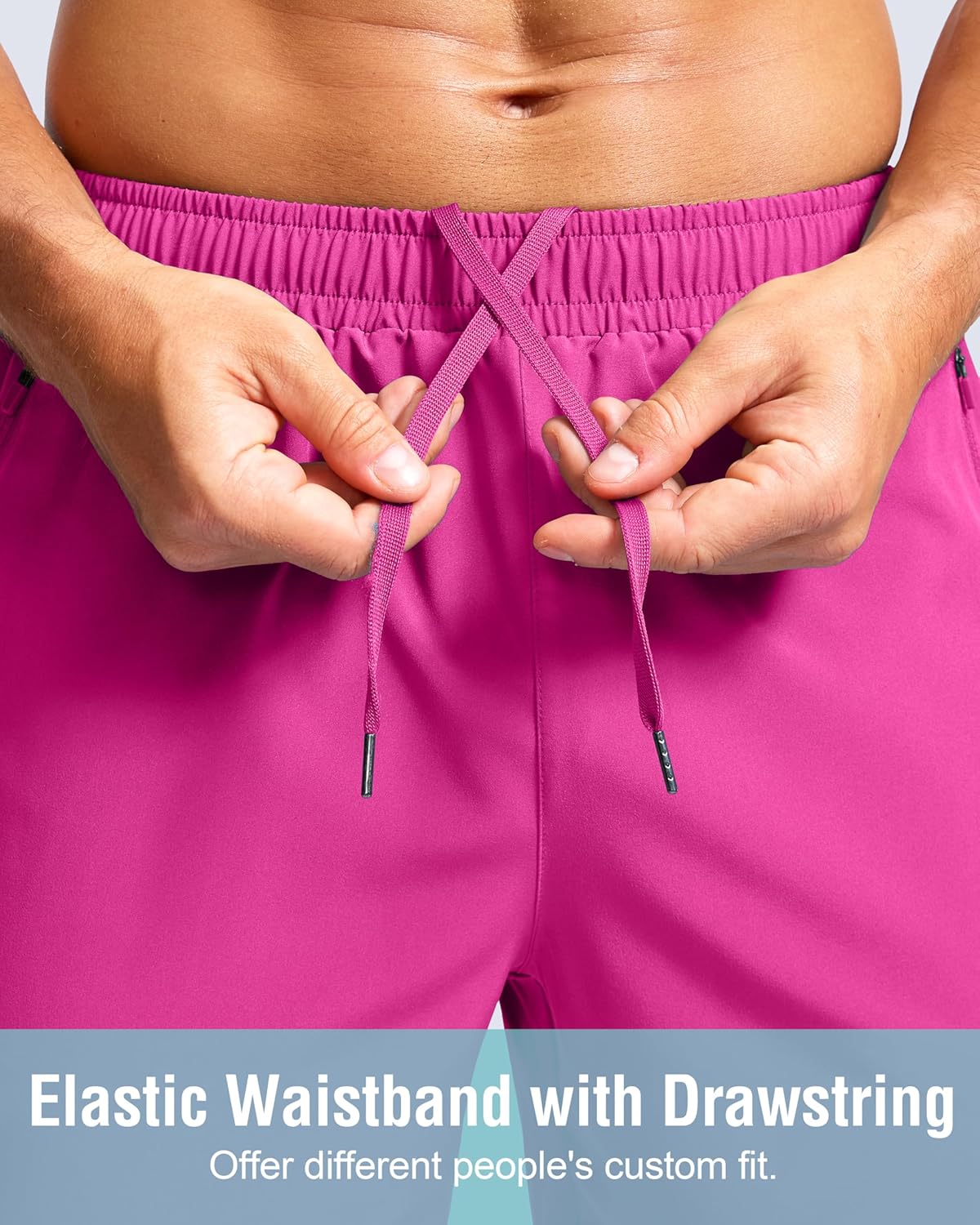 G Gradual Men's Athletic Running Shorts with Zipper Pockets Quick Dry 7"/ 5"/ 9" Workout Gym Shorts for Basketball Hiking - Image 4