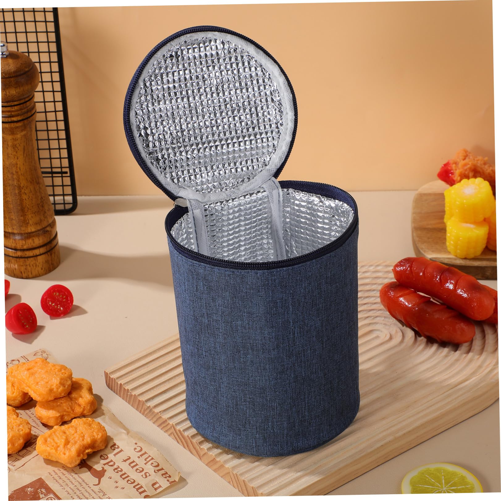 Paquet Isotherme Portable Toile Résistante pour Tasse et Bol Pratique