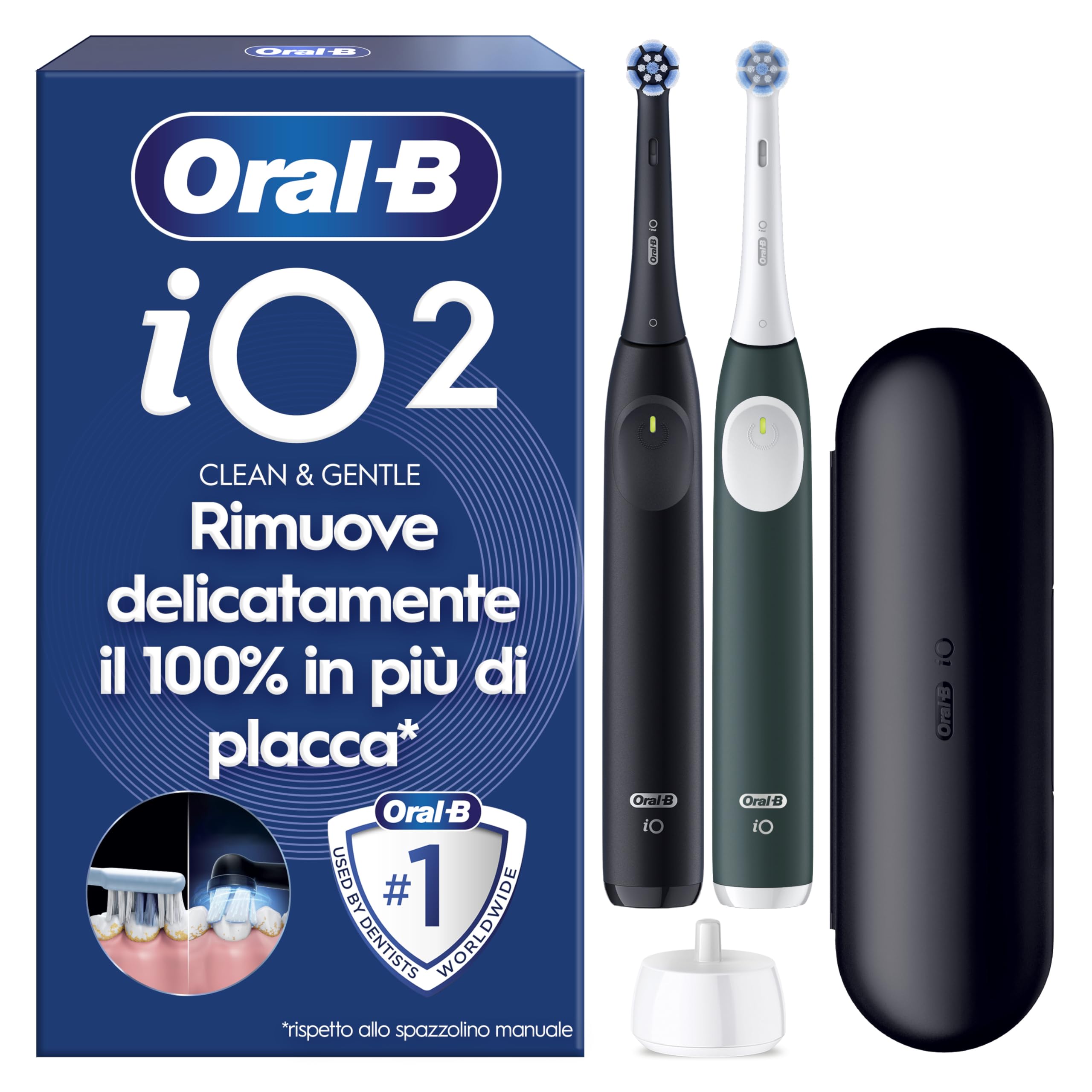 Oral-B iO2 Spazzolino Elettrico Nero/Verde
