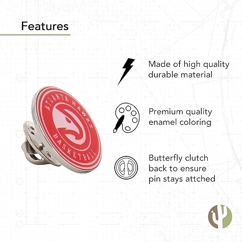 Vista 24 de Desert Cactus NBA Lapel Pin National Basketball Association Eastern Team Decorative Collectible Accessory Enamel Metal