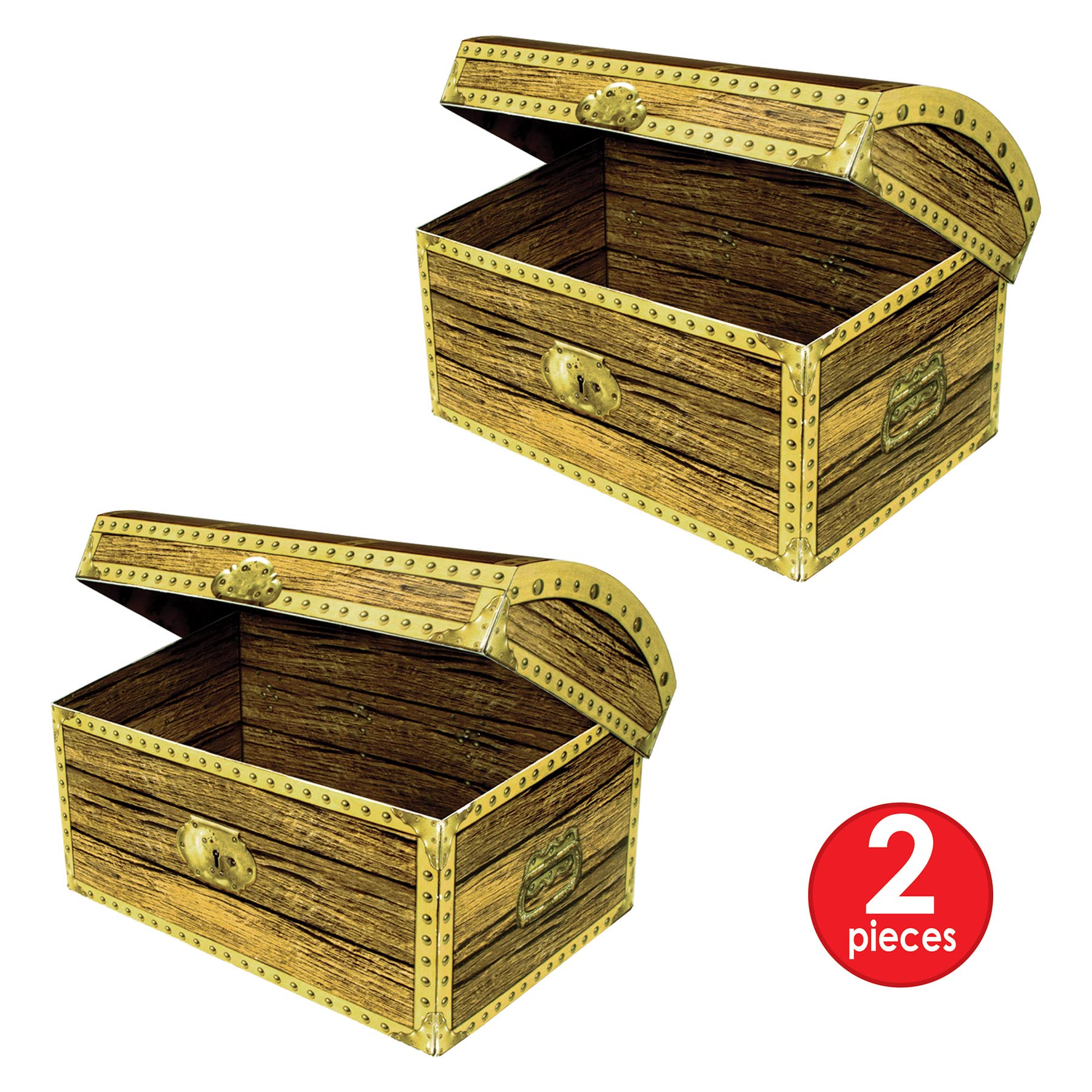 Amazon.com: Beistle Treasure Chest Box, 2/Pack (50356): Home & Kitchen
