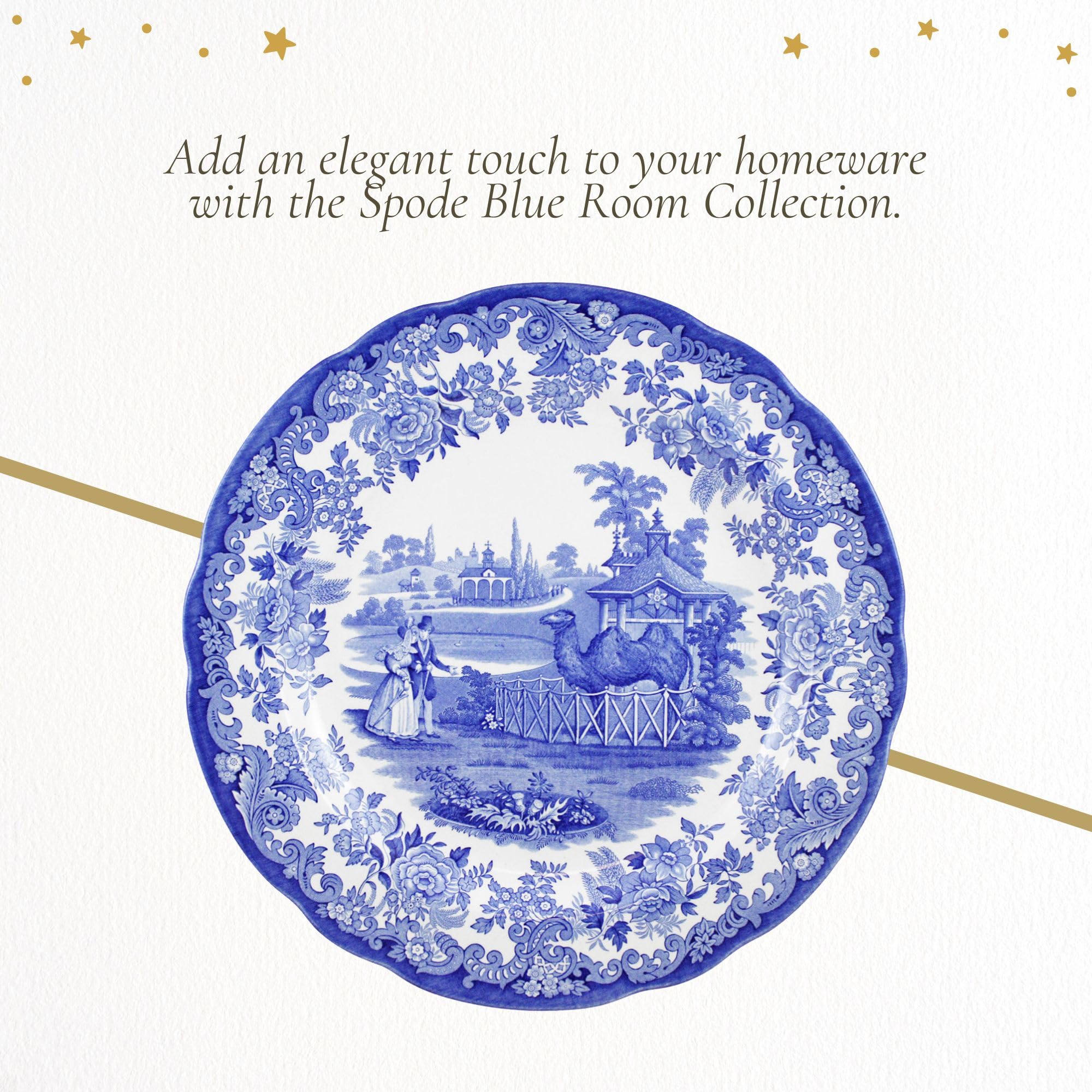 Amazon.com | Spode Blue Room Zoological Plates, Set of 6 Assorted