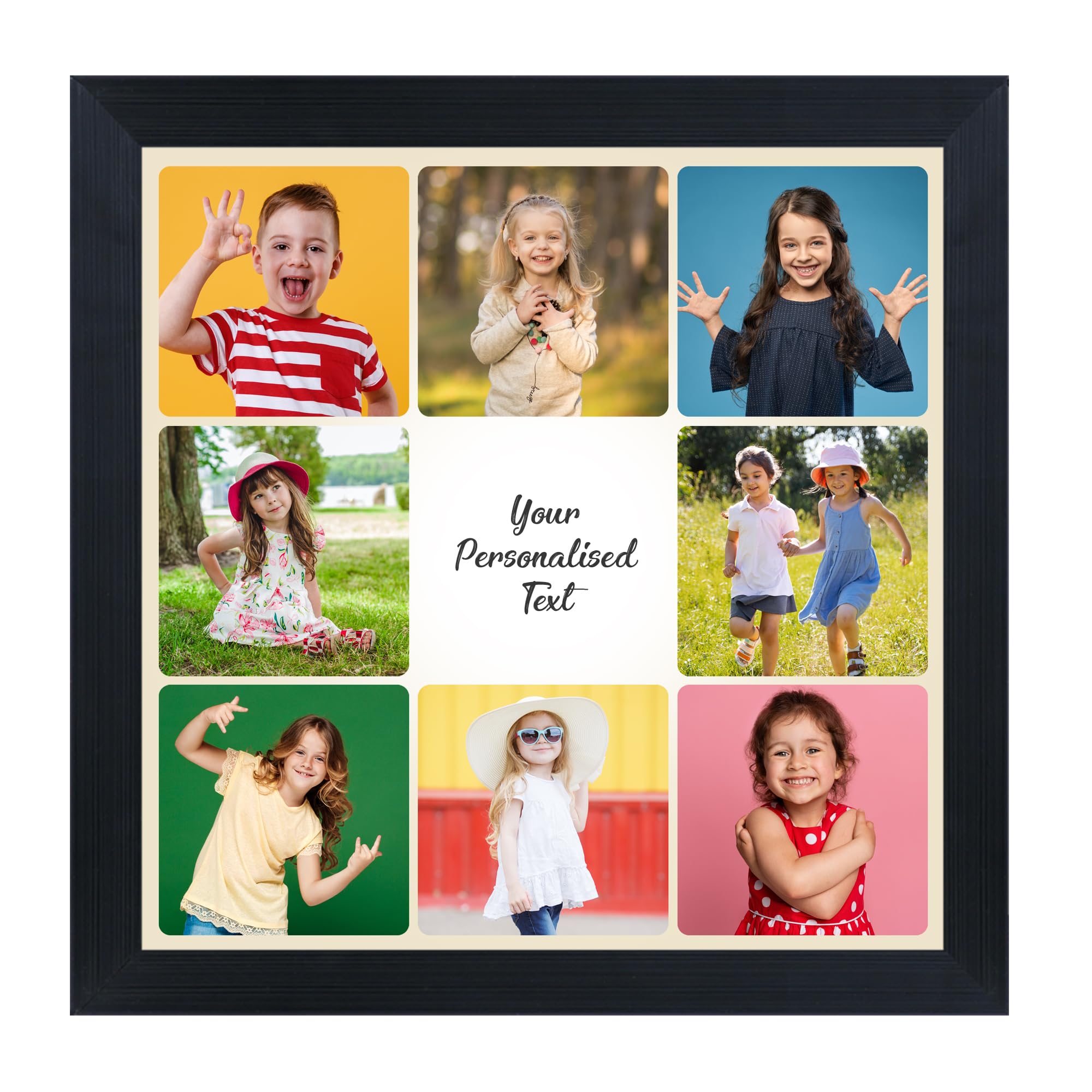 THE FINE FRAMER Collage Photo Frame with Photo Upload, Customized Photo Frames for Birthday Gift & Anniversary Gift 14x14 Inches, Black (B0DDY9JLJD) Amazon Price History, Amazon Price Tracker