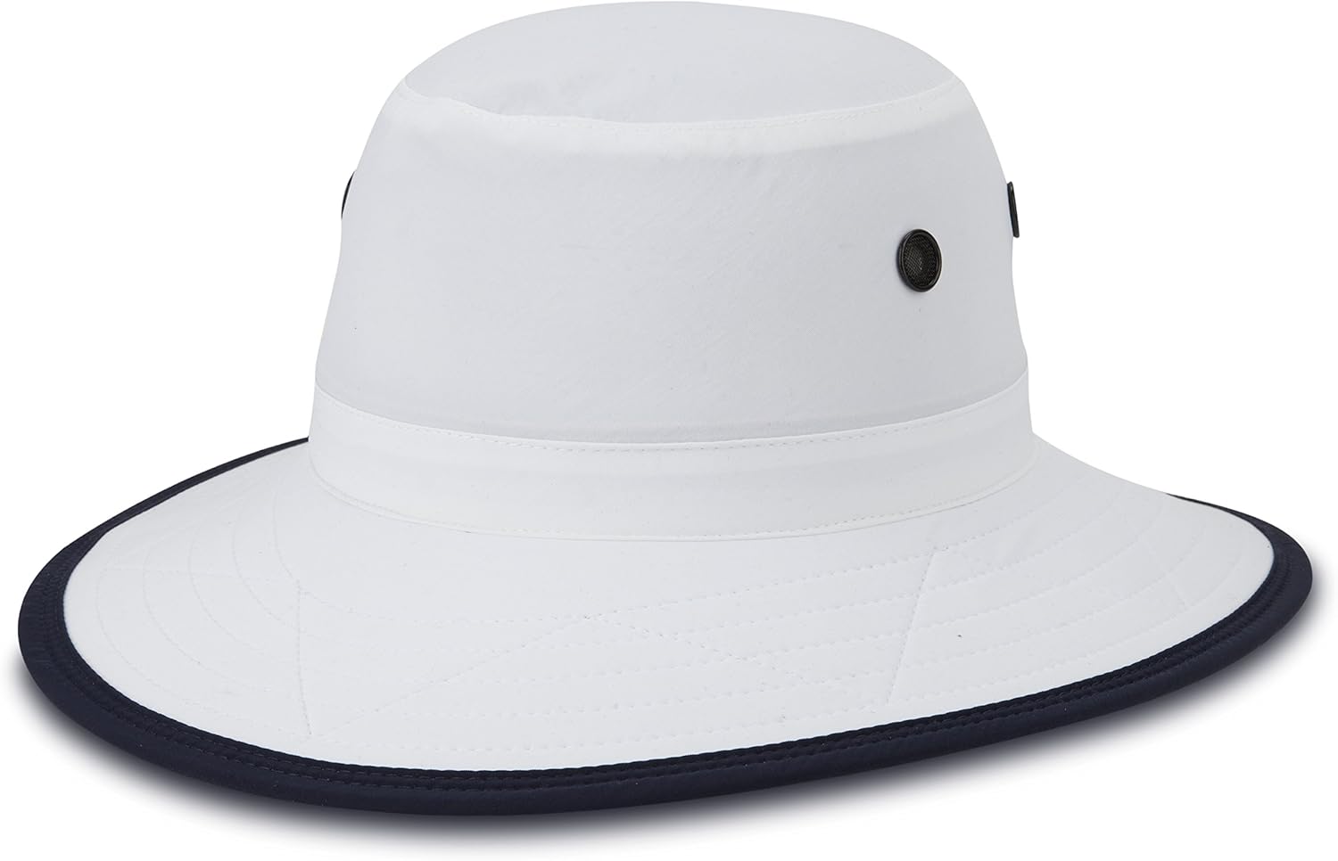 Imperial Sun Protech Bucket Hat, White/Navy, Sized at Amazon Men’s