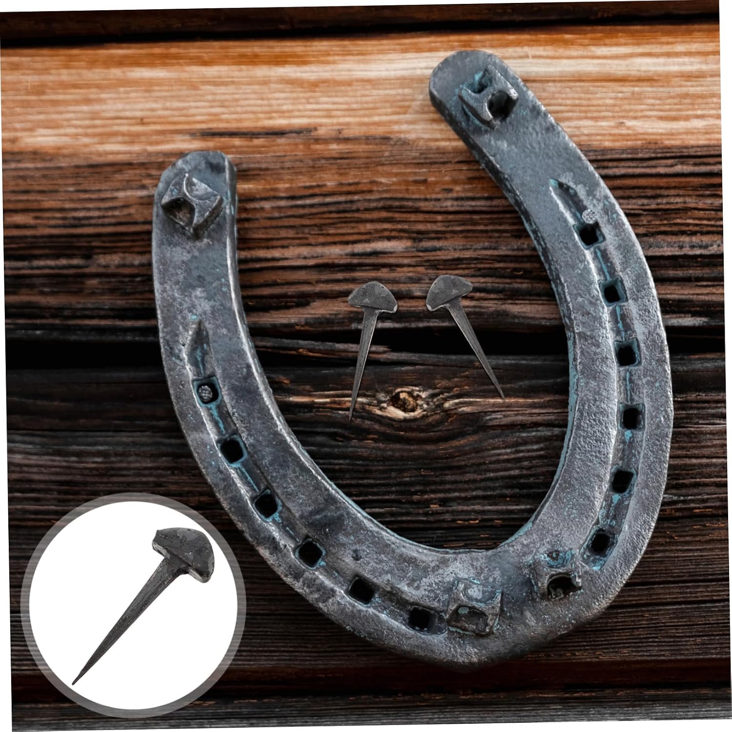 50pcs Horseshoe Nails for Hoof Care Horse Training Nail Kit Horseshoe Tools for Equestrian Sports