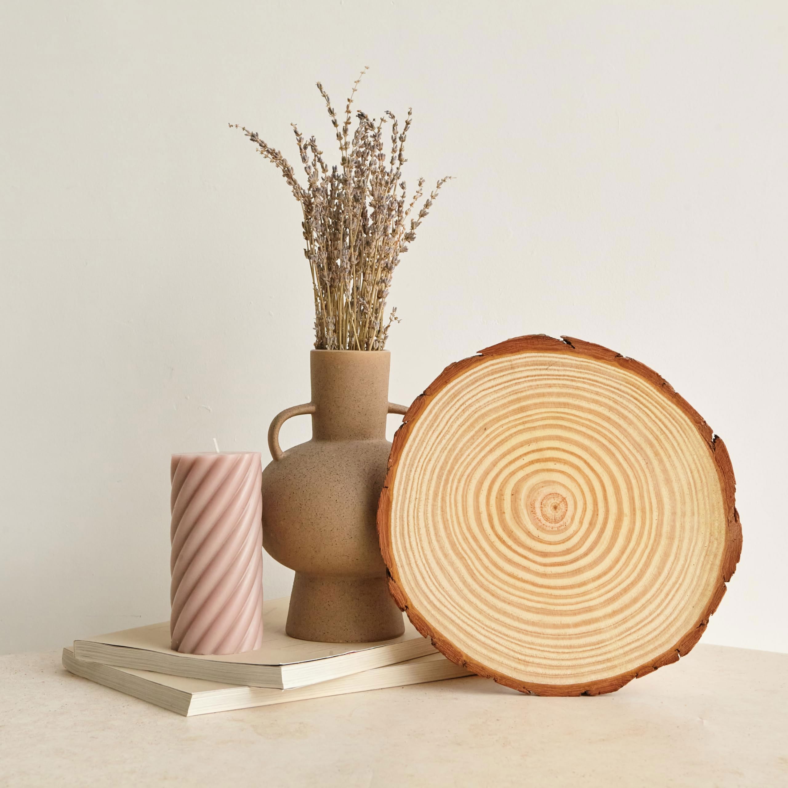 3er-pack Unlackierte Naturholzscheiben Zum Basteln, Holzscheiben Für Diy-malerei Und Hochzeitstafelaufsätze(Size:6.29-6.69in(16-17cm) thickness 0.59in(1.5cm))