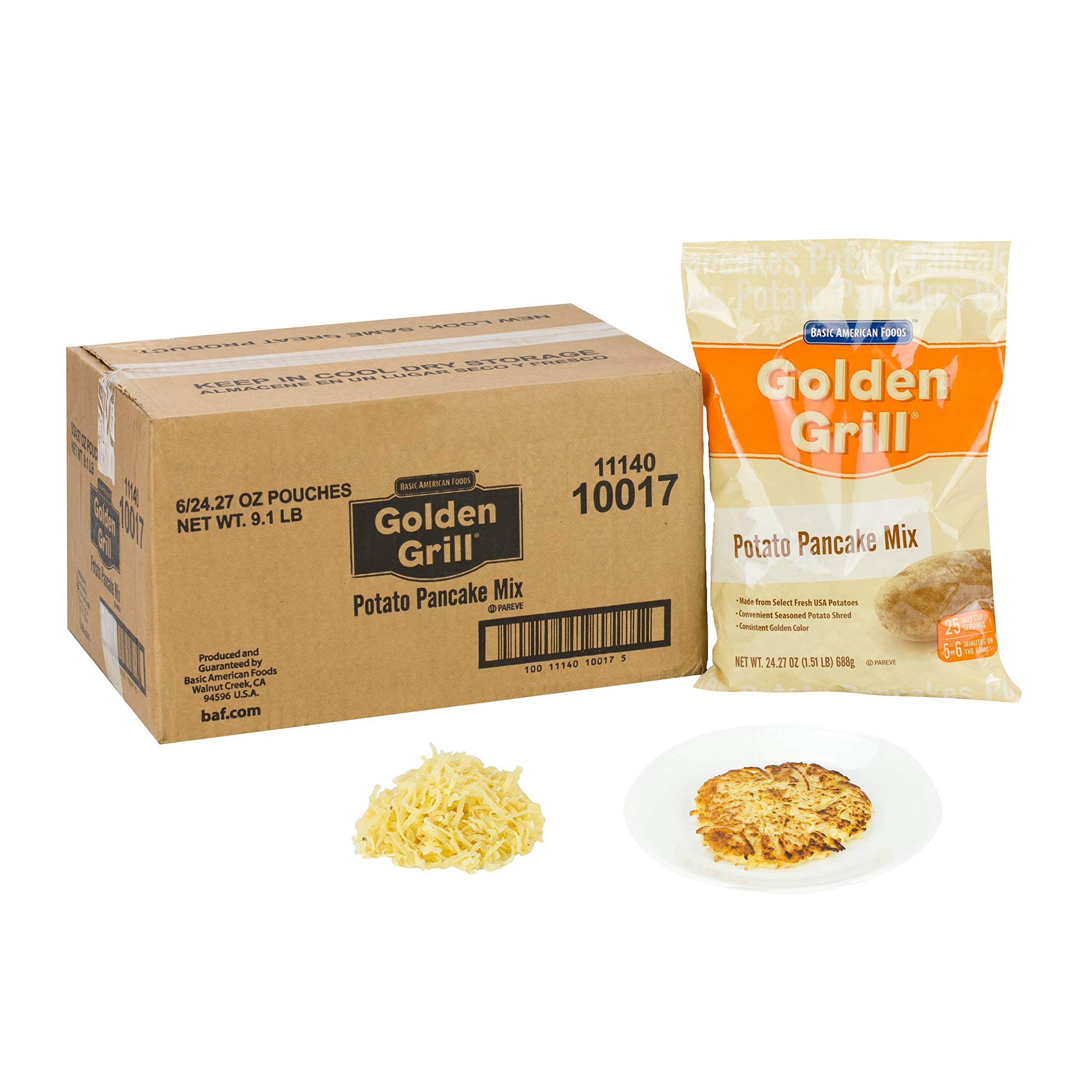 Griddle Mix Golden Grill Potato Pancake, 24.27 Ounce -- 6 Case