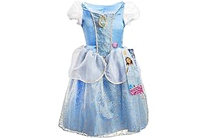 Cinderella Dress for Little Girls, Disney Princess Costume, Sing & Shimmer Musical with Sparkling Dress