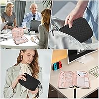 Vista 6 de Electronics Organizer Travel Case, Charger Bag Cord Organizer Travel, Compact Tech Pouch Cable Organizer Bag for Charger, Cords, Phone, Headphones