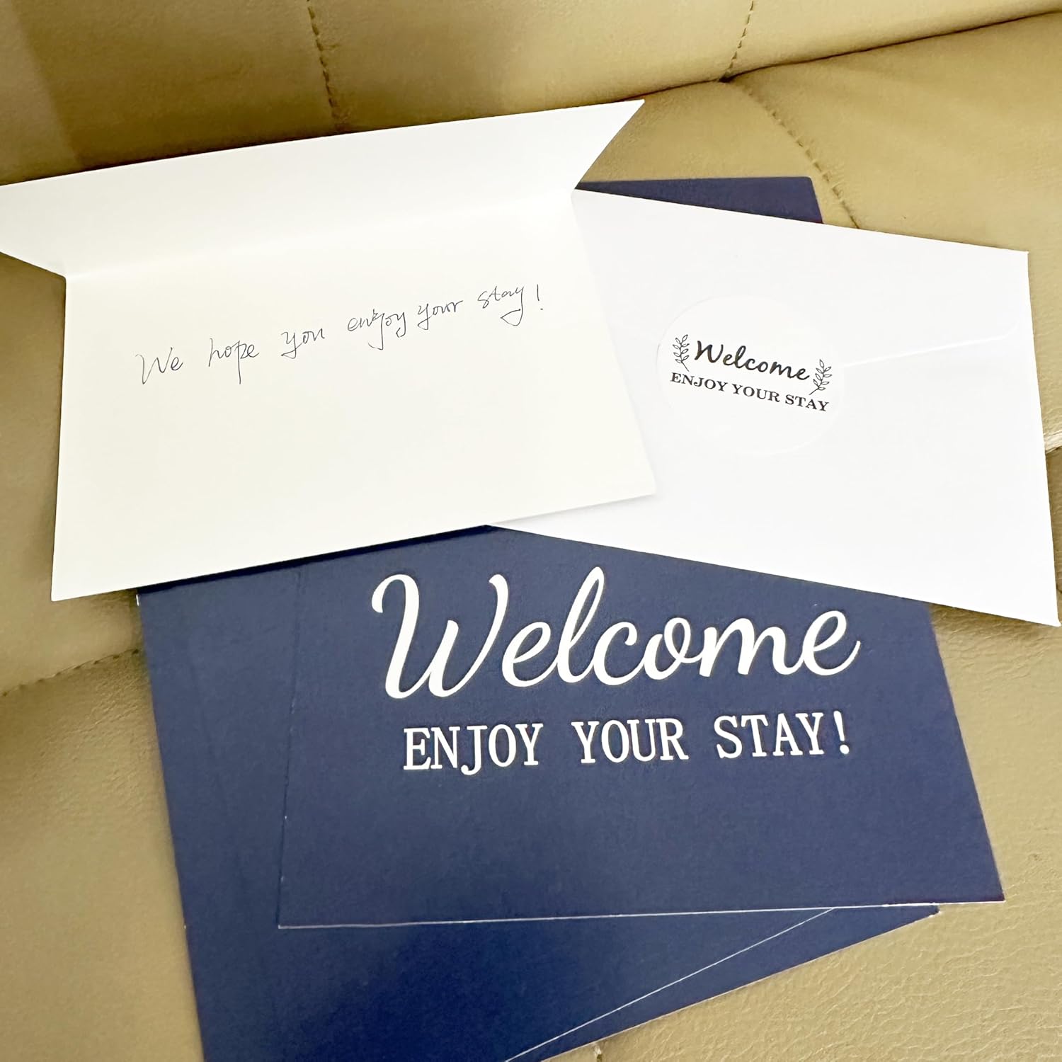 Besttile Hotel & Motel Greeting Cards,4x6 inch Welcome Enjoy Your Stay Welcome Guests Card with Envelope,20 Pcs Per Pack - Image 5