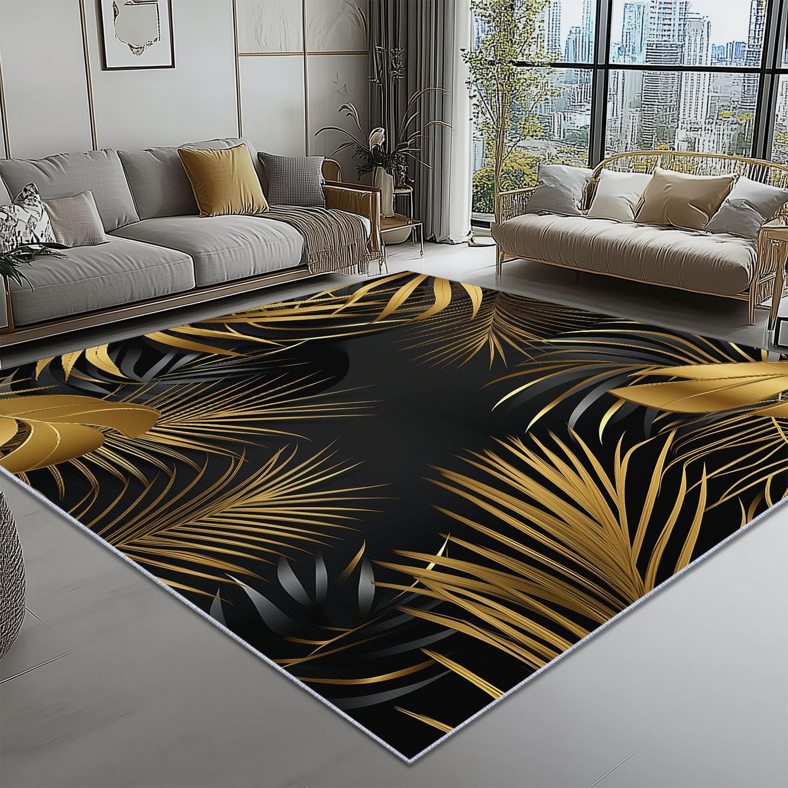 Tapis Intérieur Extérieur à Poils Courts 80x150 Cm Antidérapant - Tapis Interieur - Tapis