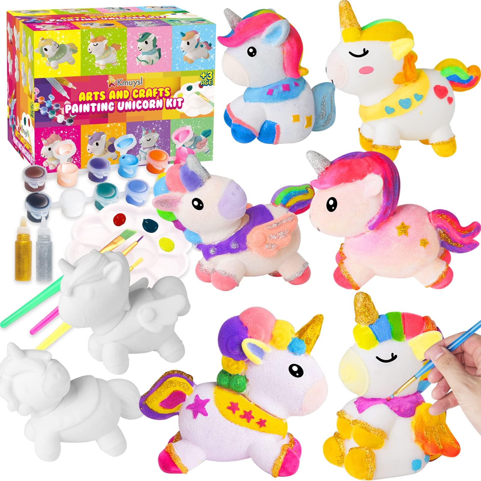 KMUYSL Unicorn Toy for Girls, Unicorn Painting Kit - 8 Unicorn ...
