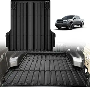 TripleAliners Truck Bed Mat for Ford Maverick - all weather TPE cargo mat