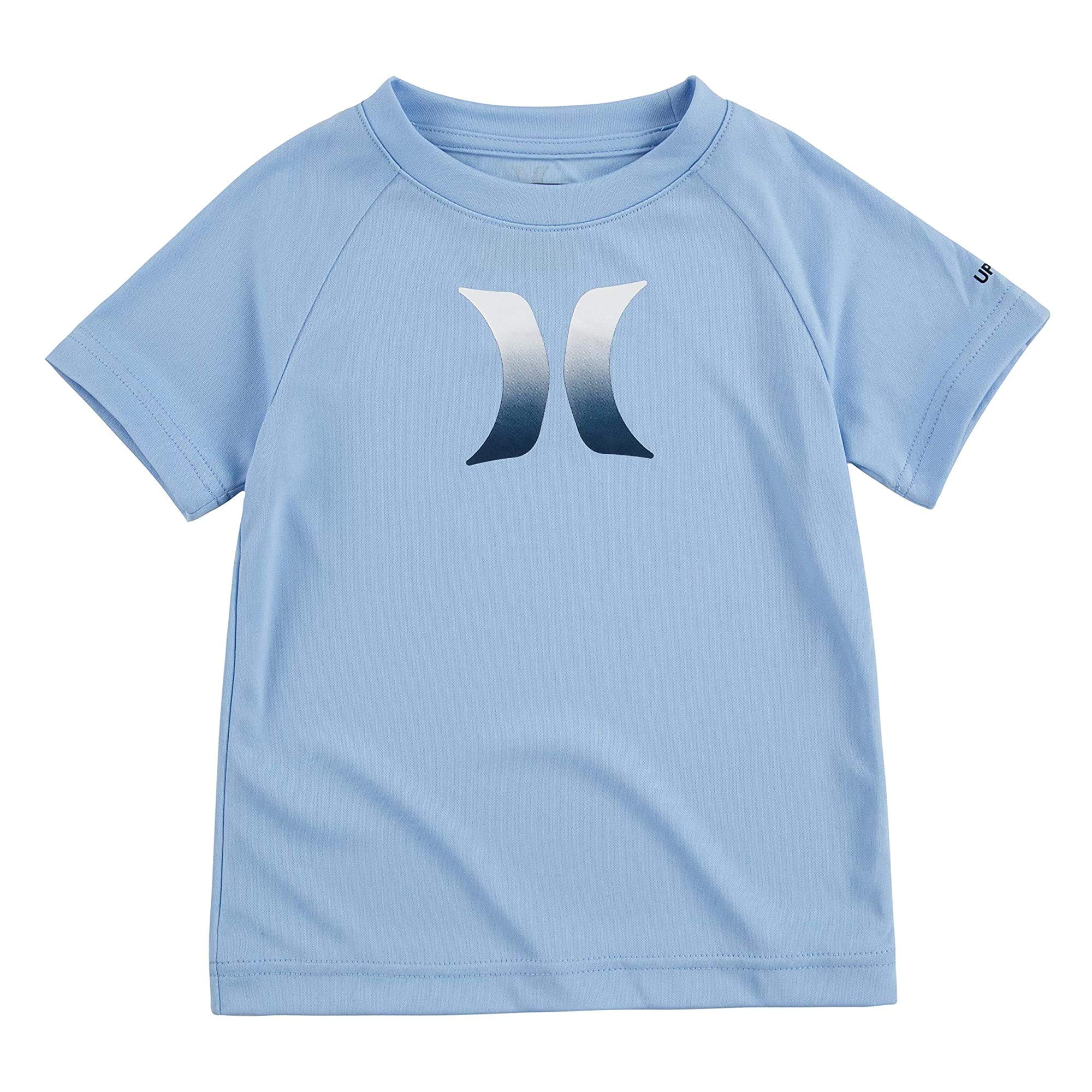 Hurley boysRash Guard Shirt Short-Sleeve Rash Guard Shirt - Blue - Medium