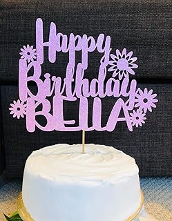 Personalised Name Birthday Cake Topper, Birthday Custom Name Cake Topper, Cake Topper, Girls Birthday, Cake Topper, Cake Decorations