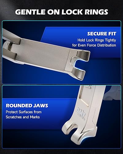 Miniatura 5 de Orion Motor Tech Herramienta de extracción de bomba de combustible, herramienta de anillo de bloqueo de tanque de combustible de plástico ajustable