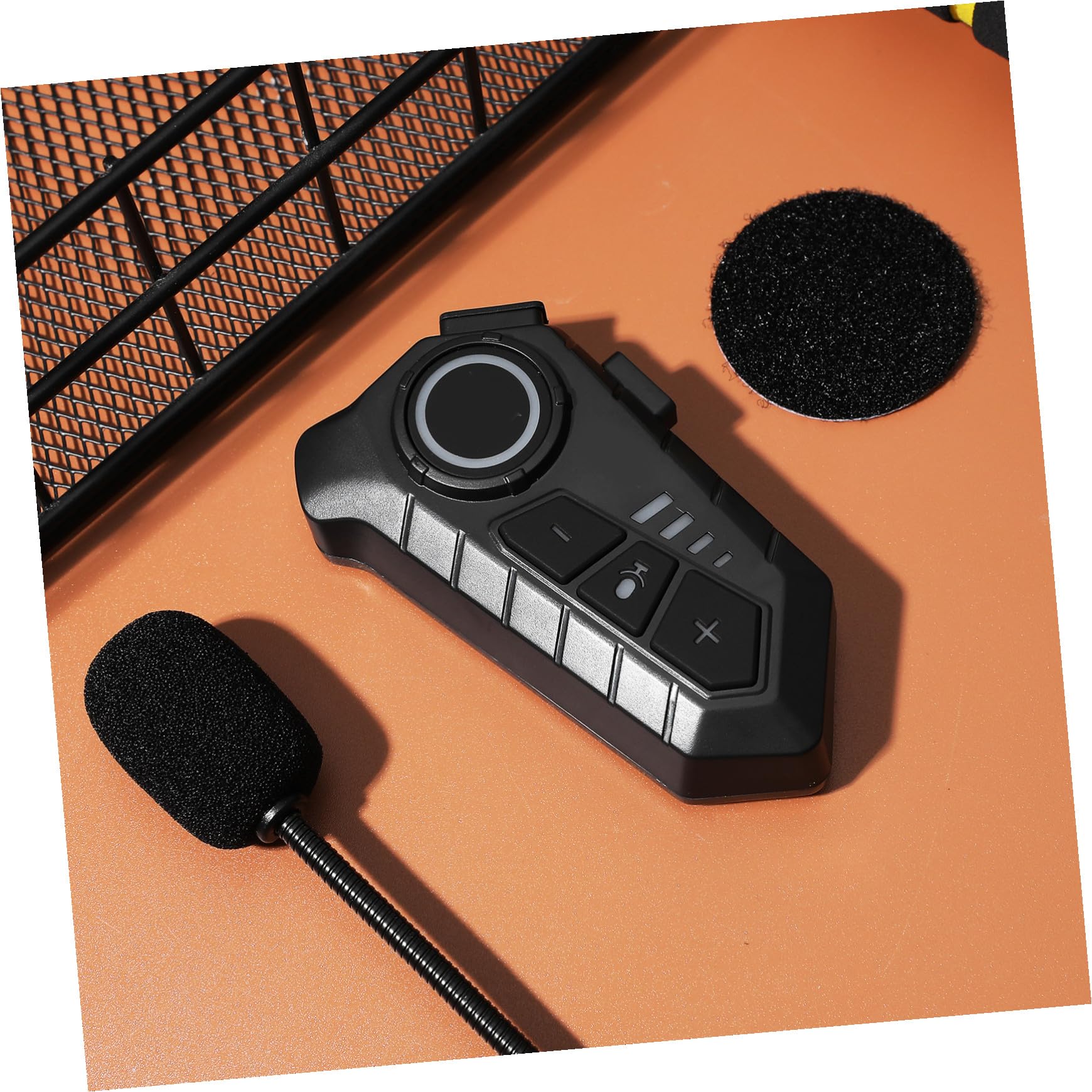 Cabilock Auricolare Wireless per Casco Moto, Batteria 1000mah, Nero