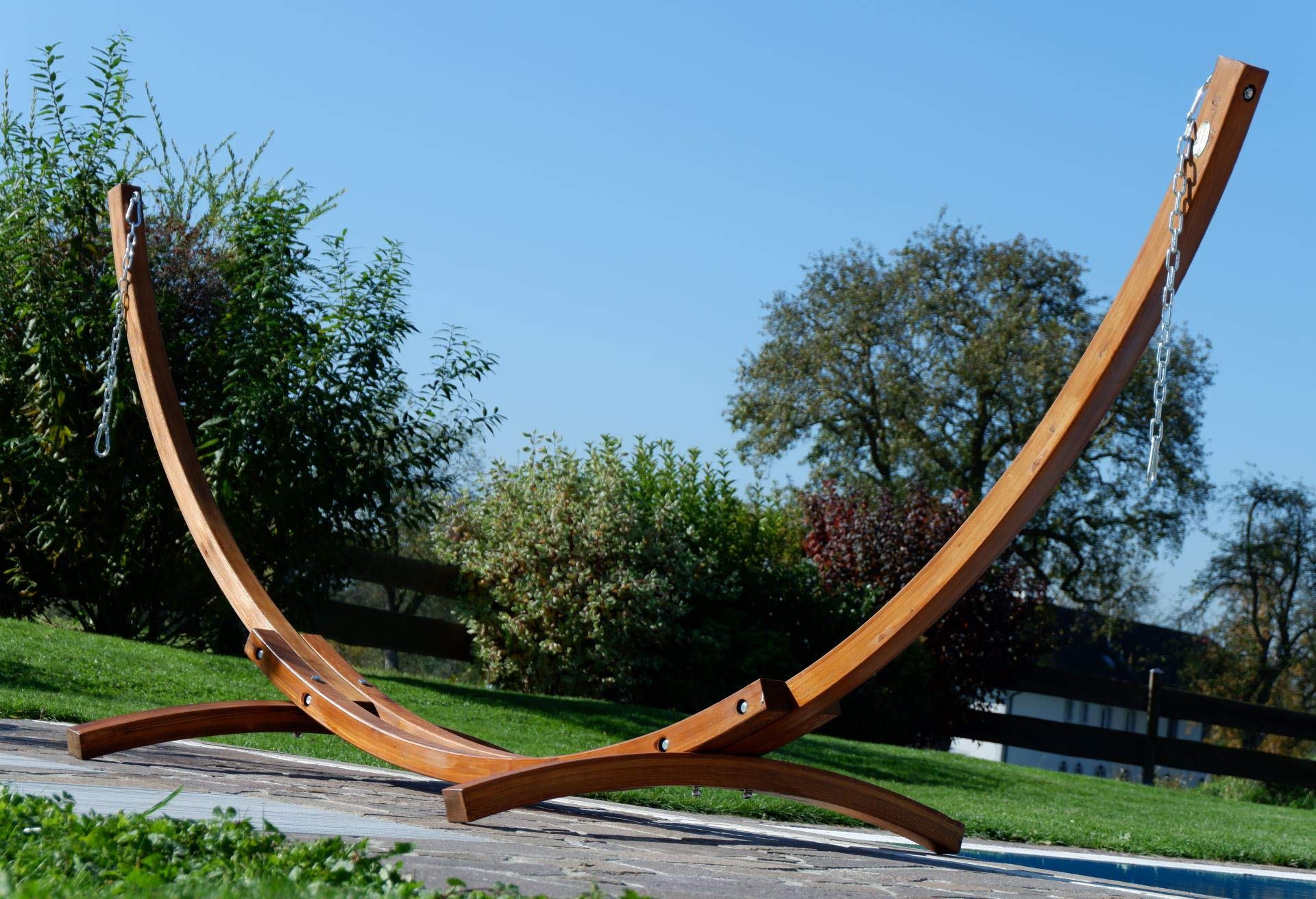 AS-S 350 cm suporte de Hamaca Madera de alerce