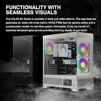 Amazon.com: GAMDIAS White Mid Tower Gaming Computer Case w