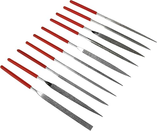 SE Juego de limas de agujas de diamante de 10 piezas con grano 150 - 744DF-R