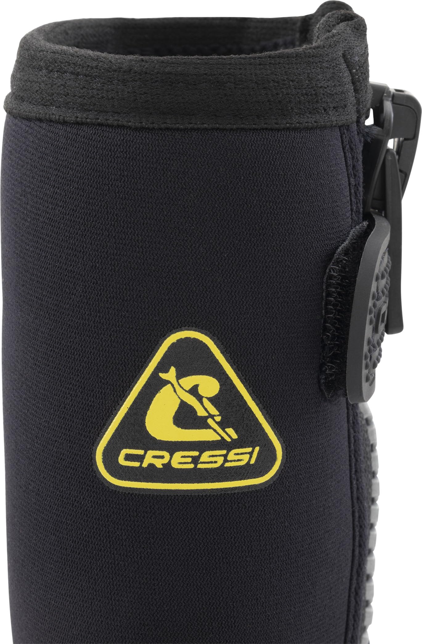 CRESSI ReefTech/RS Boots 5mm - Calzari Unisex in Neoprene Bifoderato Nero 5mm per l’Uso in Acque Fredde e Immersioni con Pinne a Scarpetta Aperta, Progettati per Proteggere i Piedi dal Freddo