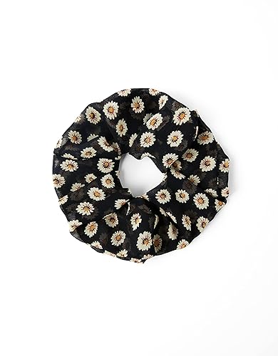 Accessorize London Daisy Chiffon Oversized Scrunchie|One Size