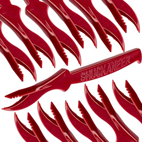 Paquete de 12 cazadores de mariscos ultraduraderos y superfáciles. Cuchillo dentado perfecto para romper langostas, cangrejos, cangrejos o camarones