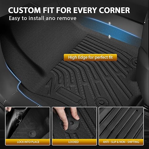 Vista 218 de Powerty Alfombrillas para BMW X3 2018-2024 / BMW X4 2019-2024, ajuste personalizado para accesorios BMW X3, alfombrillas de automóvil 3D TPE