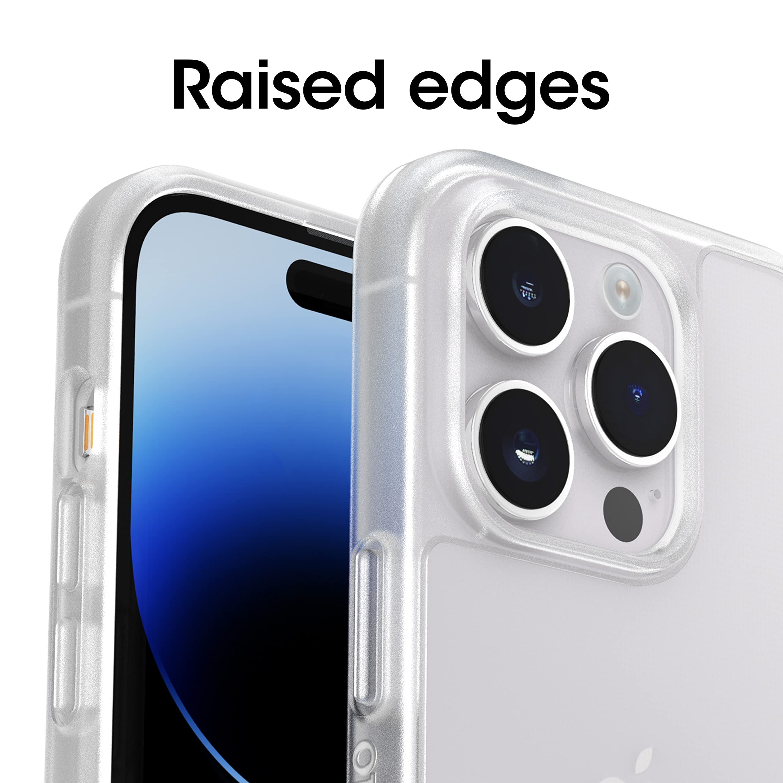 OtterBox IPhone 14 & IPhone 13 Prefix Series Case - Clear, Ultra-Thin, Pocket-Friendly, Raised Edges Protect Camera & Screen, Wireless Charging Compatible