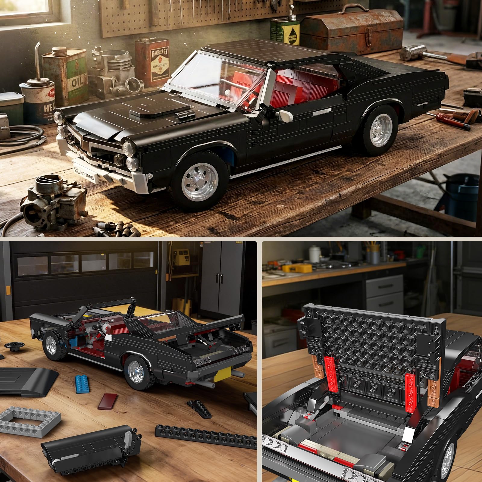 Mould King 10199 Set de Construcción de Modelo de Auto, Bloques MOC, Coche Deportivo para Coleccionistas, Set de Construcción para Adultos (Versión Estática, 1563 Piezas)