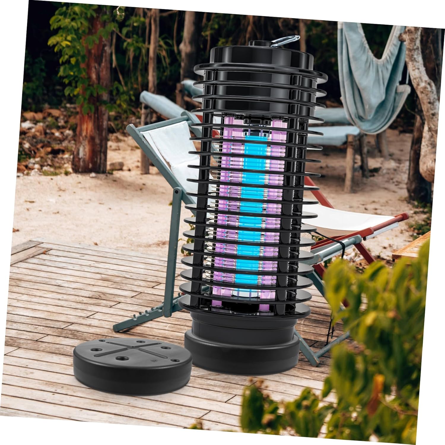 BESPORTBLE Patio Heater Weighted Base Movable Outdoor Gas Heater Accessory Compact Safe Anti-tilt