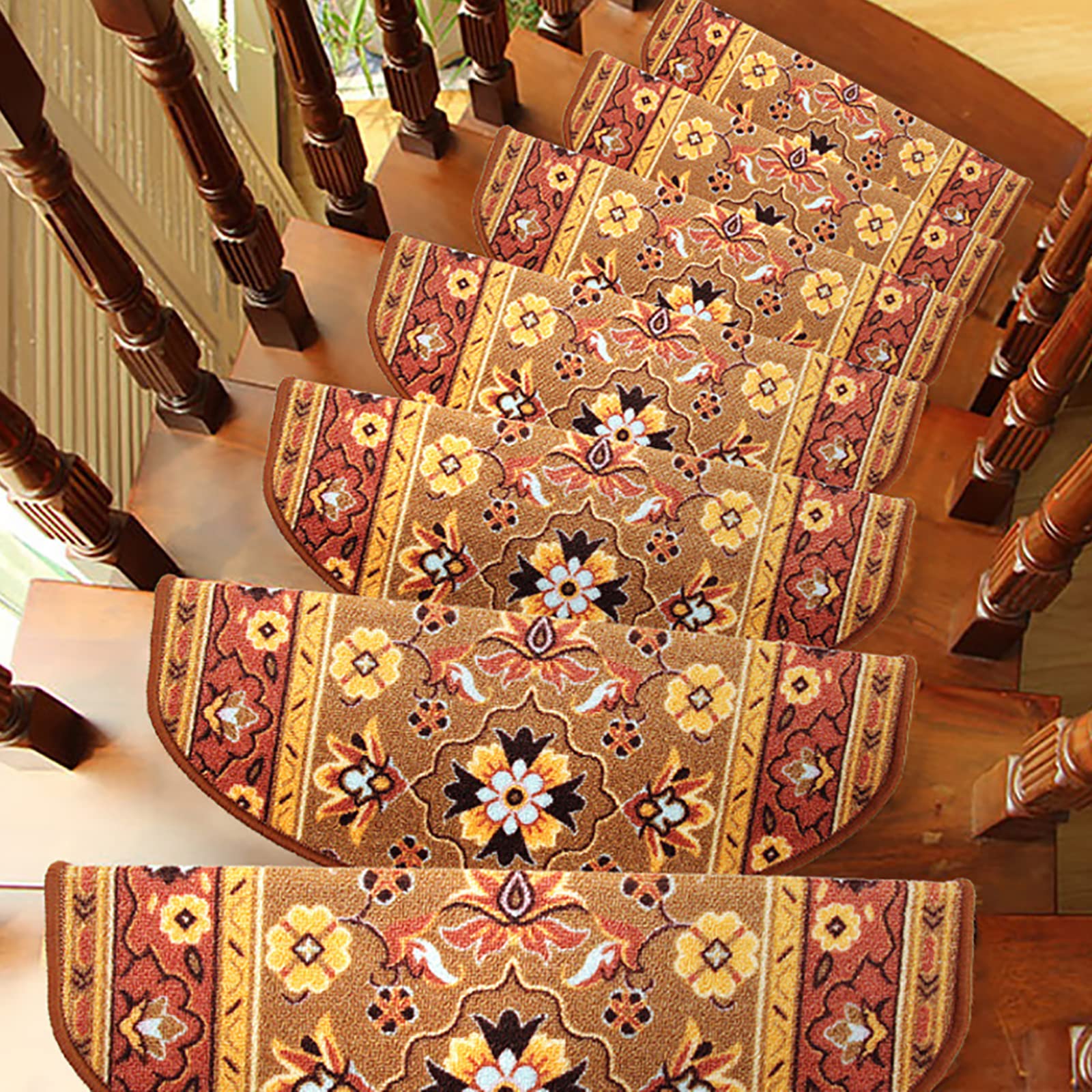 Floordirekt 1 stuk trapmatten | 100% sisal | huiselijke kleuren