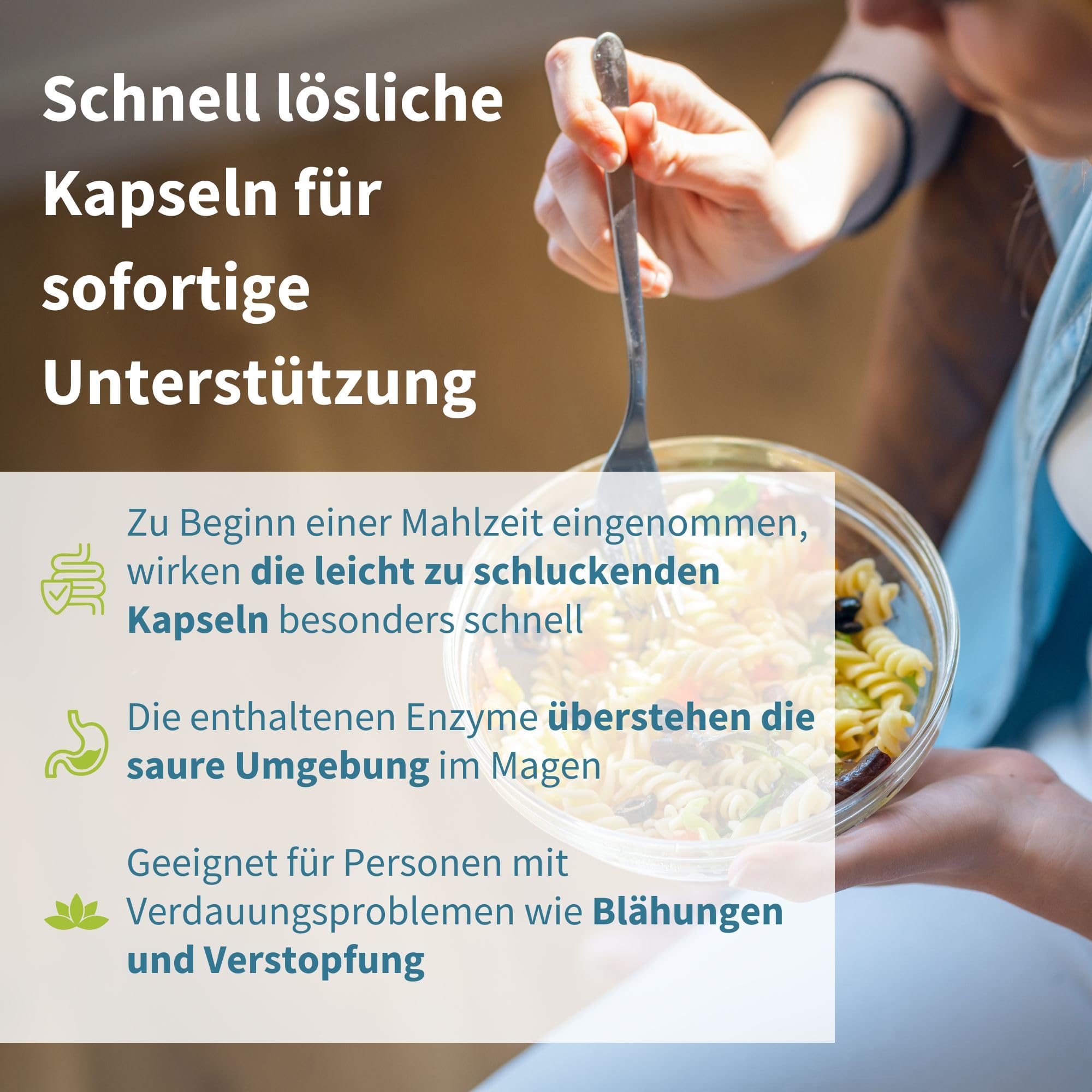 Schnell wirkender Verdauungsenzyme Komplex mit Betain HCl & Bromelain, 10 vegane Enzyme mit Papain & Lipase, umfassende Verdauungshilfe, hypoallergen, 90 Kapseln, von Igennus