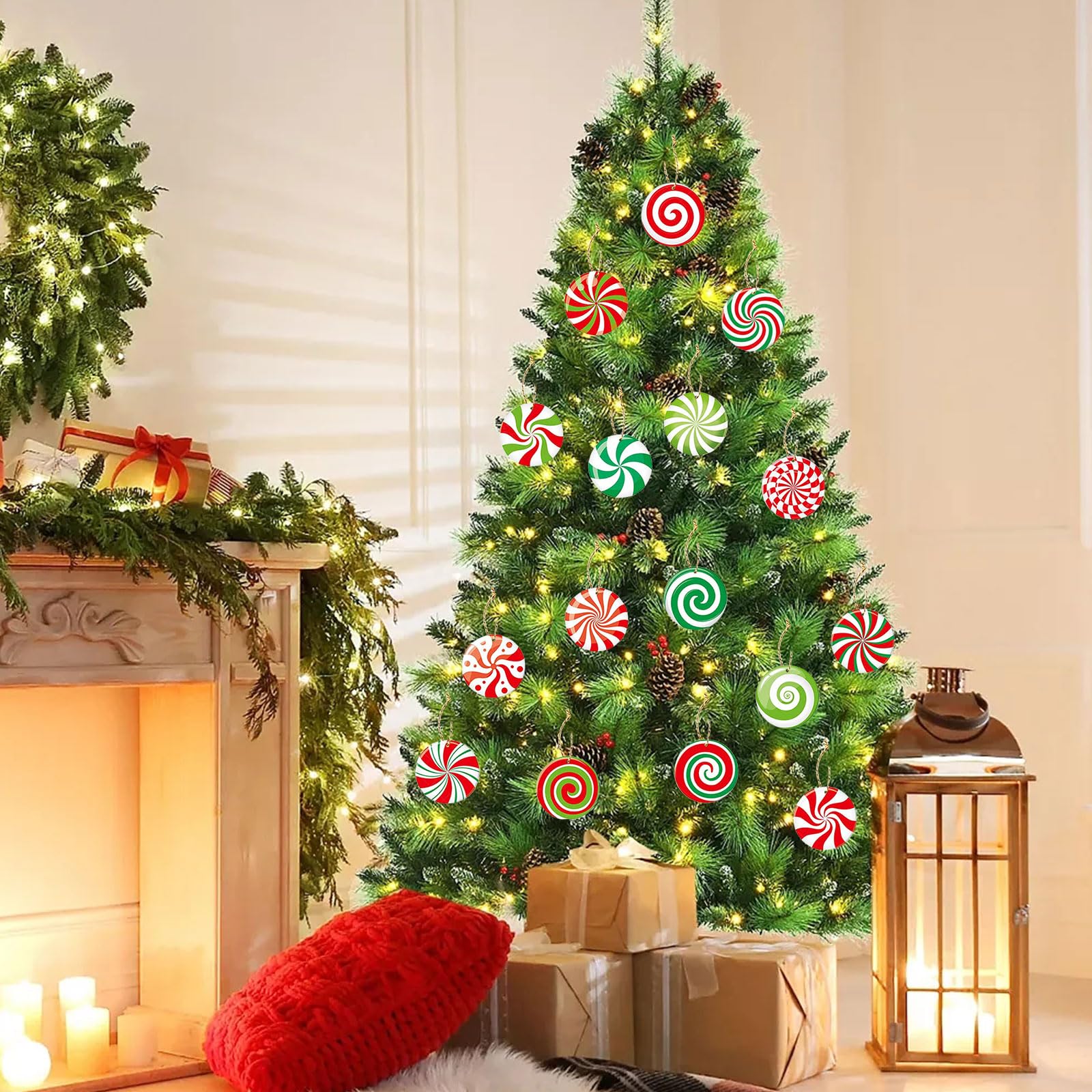 Amazon.co.jp: クリスマス キャンディ オーナメント 16枚セット